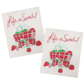 2-Pack Berry Basket Swedish Dishcloths R8018