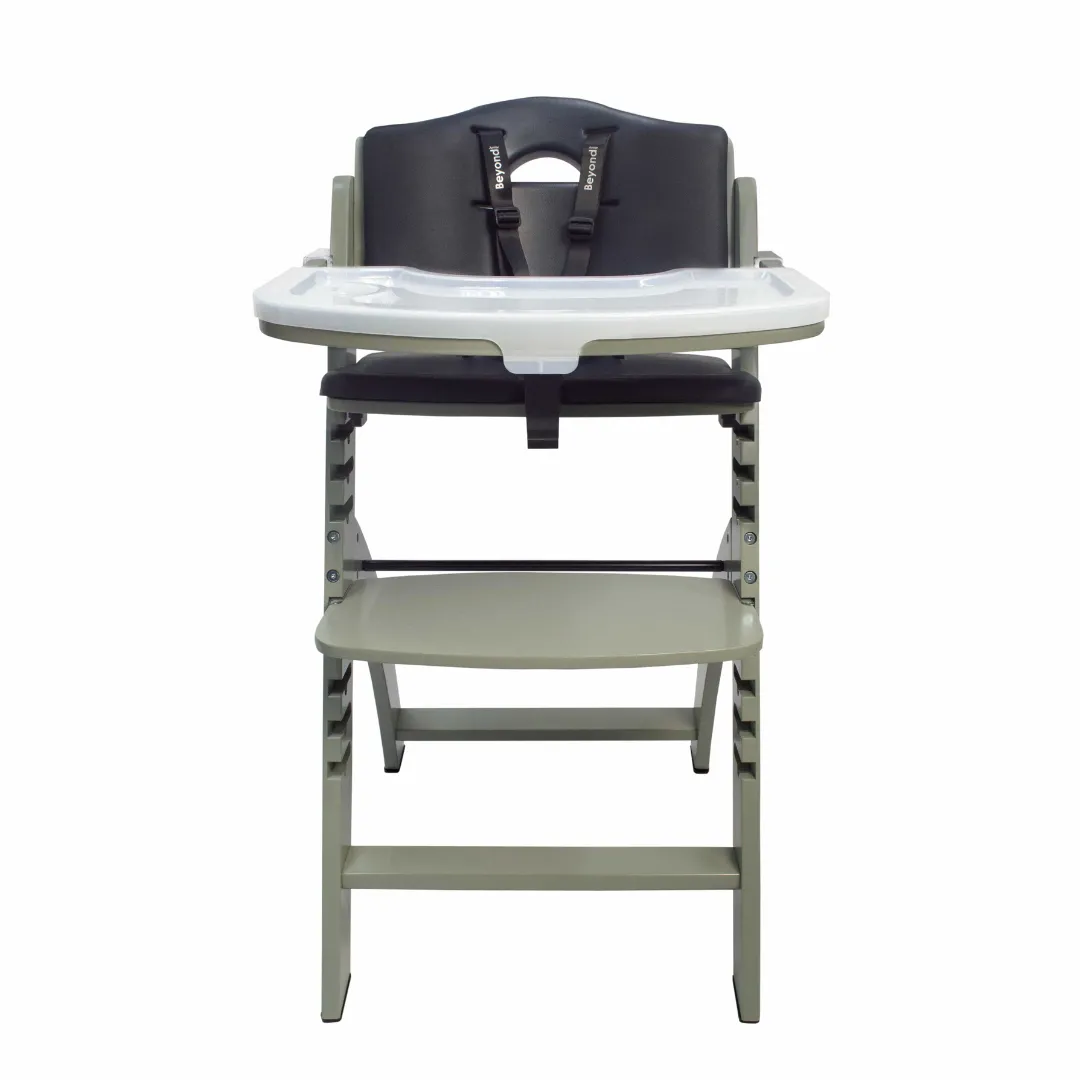 Abiie Beyond Junior Highchair - Misty Grey Black (6m )