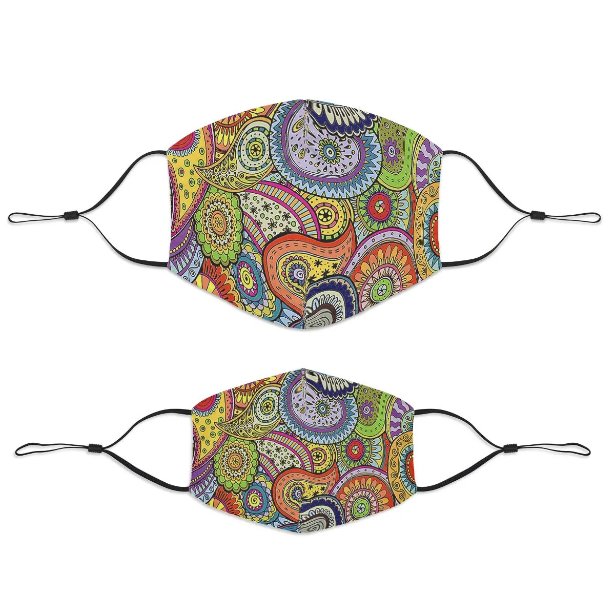 Abstract Paisley Face Cover