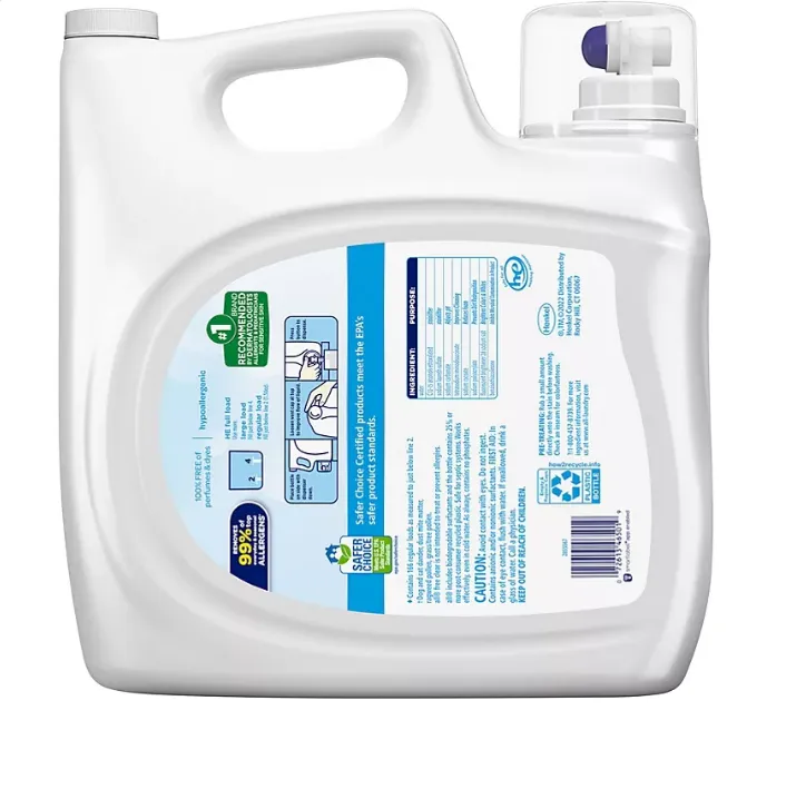 all Liquid Laundry Detergent Free Clear for Sensitive Skin (250 oz.,166 loads)