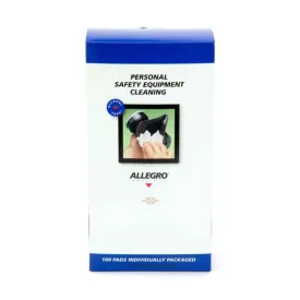 Allegro 3001 Alcohol Free Respirator Wipes, Box of 100