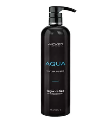 Aqua Lube Water-Based Personal Lubricant - 16 oz, Fragrance-Free, Vegan, Paraben-Free