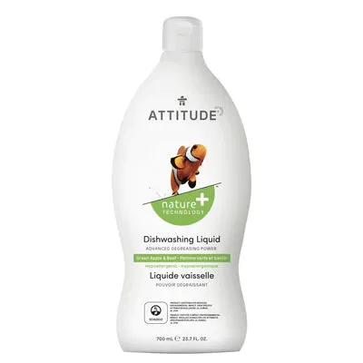 ATTITUDE - Dish Soap - Green Apple & Basil