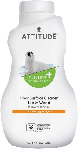 Attitude - Floor Surfaces Cleaner Tile and Wood Citrus Zest 1.04L