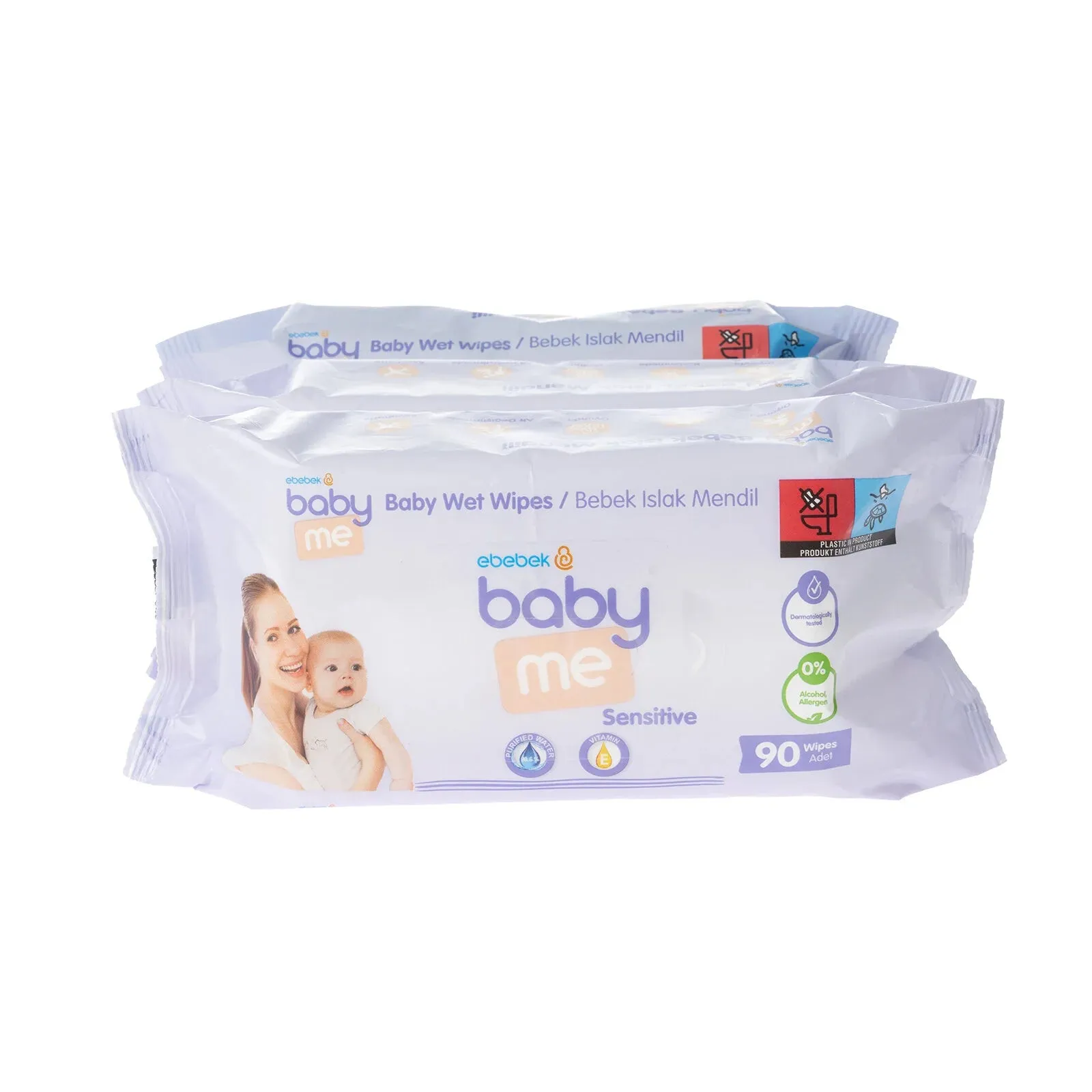 baby me Sensitive Wipes 3x90s