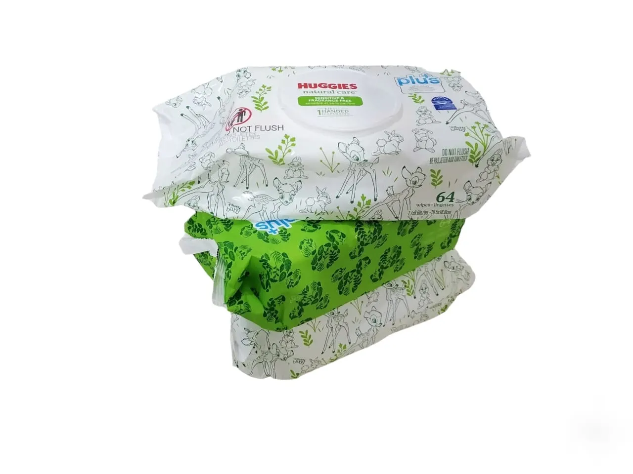 Baby Wipes (Huggies Plus  ) Natural Care Sensitive And Fragrance Free