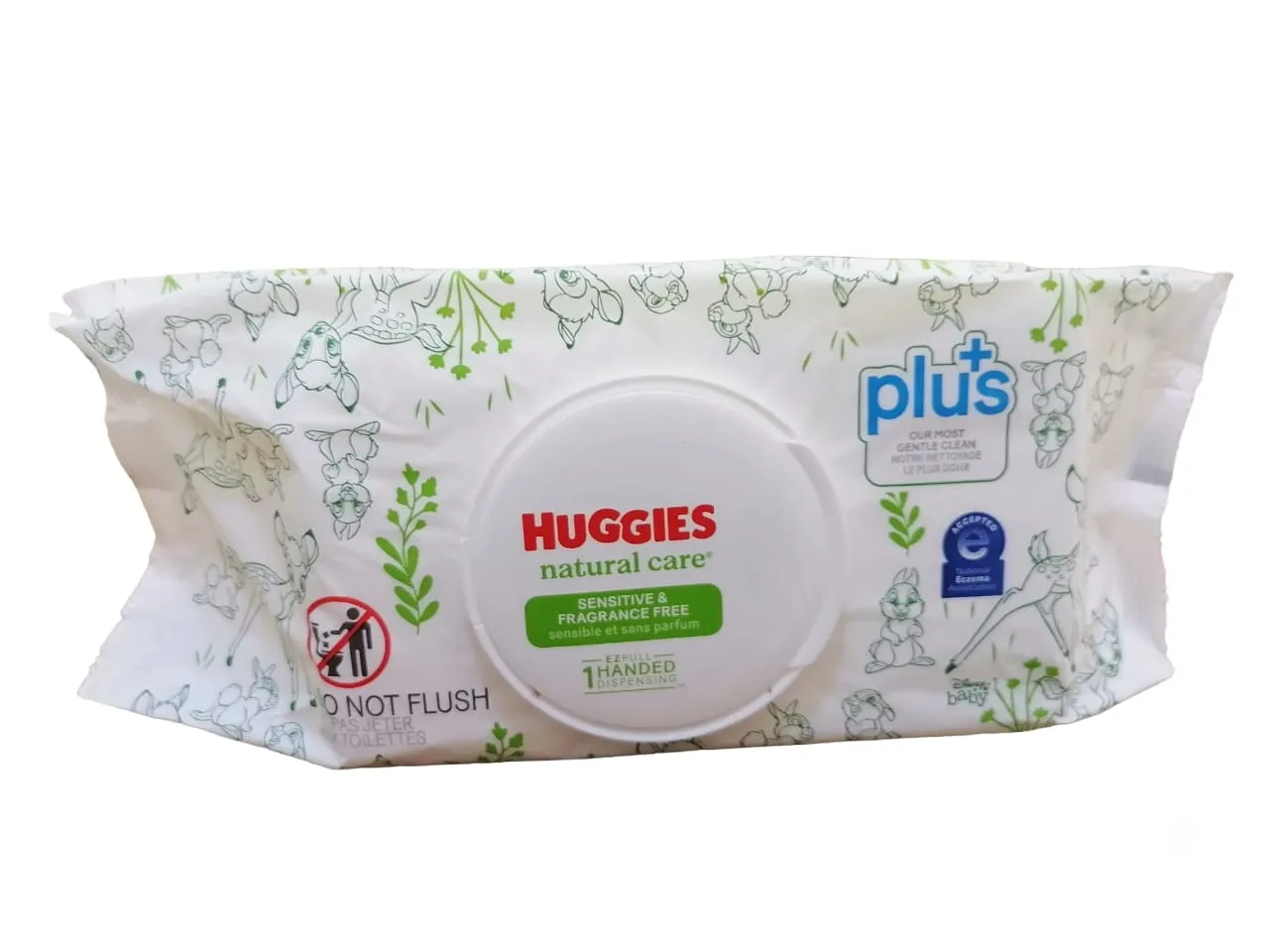 Baby Wipes (Huggies Plus  ) Natural Care Sensitive And Fragrance Free