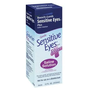 Bausch & Lomb Sensitive Eyes® Plus Saline Solution 12 oz