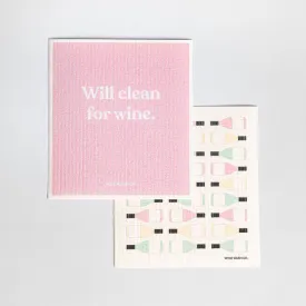 Biodegradable Dish Cloths – Pink Set