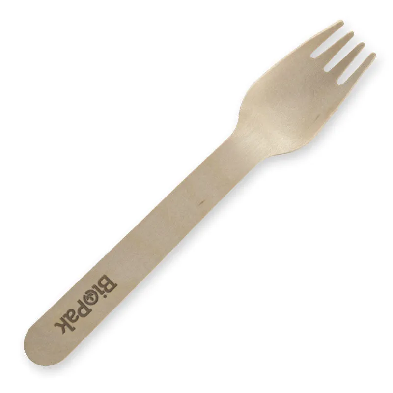 BioPak Wooden Fork 10 Pack