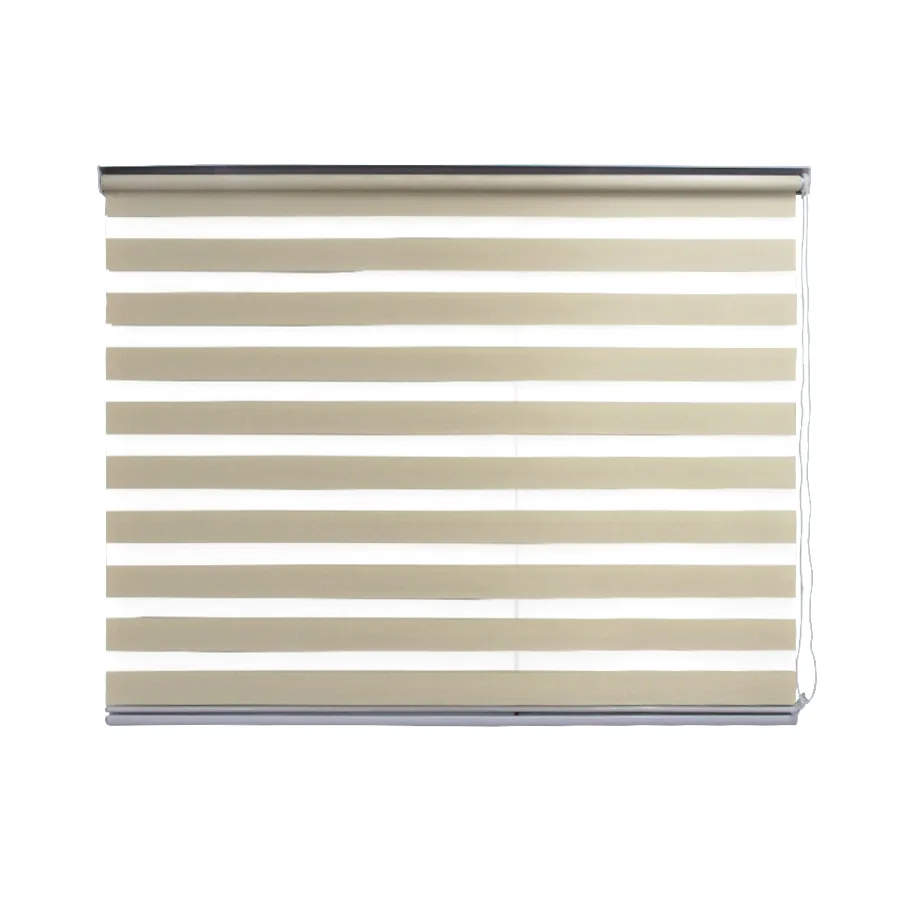 Brown Zebra Non-blackout Blinds