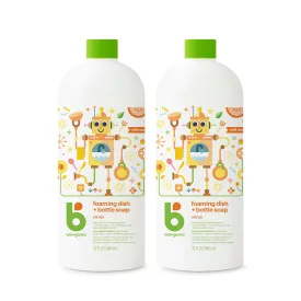 [Bundle of 2] Foaming Dish & Bottle Soap Refill, 946ml, Citrus