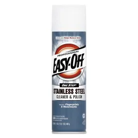 CLEANER Easy-Off Stainless Steel, Cleaner & Polish, Aerosol, 17oz (6/cs)