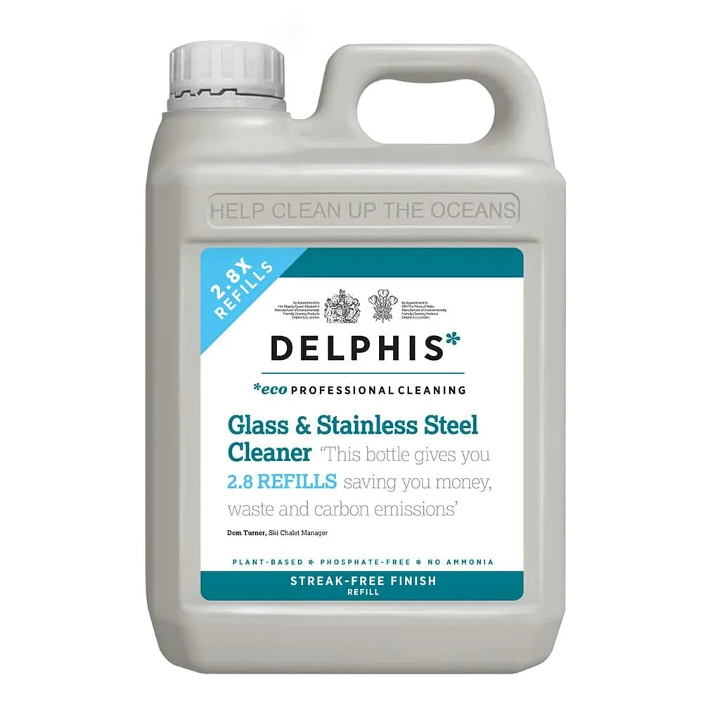 Delphis Eco Glass & Stainless Steel Cleaner - 2L Refill