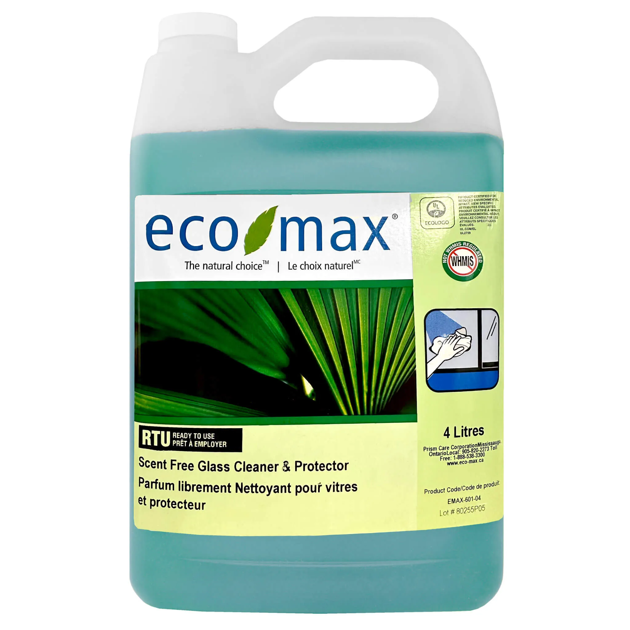 Eco-Max Scent Free Glass Cleaner