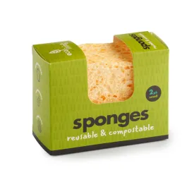 Ecoliving Compostable Sponge - Wavy 2 Pack