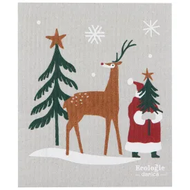 Ecologie Swedish Sponge Cloth - Santa's Reindeer