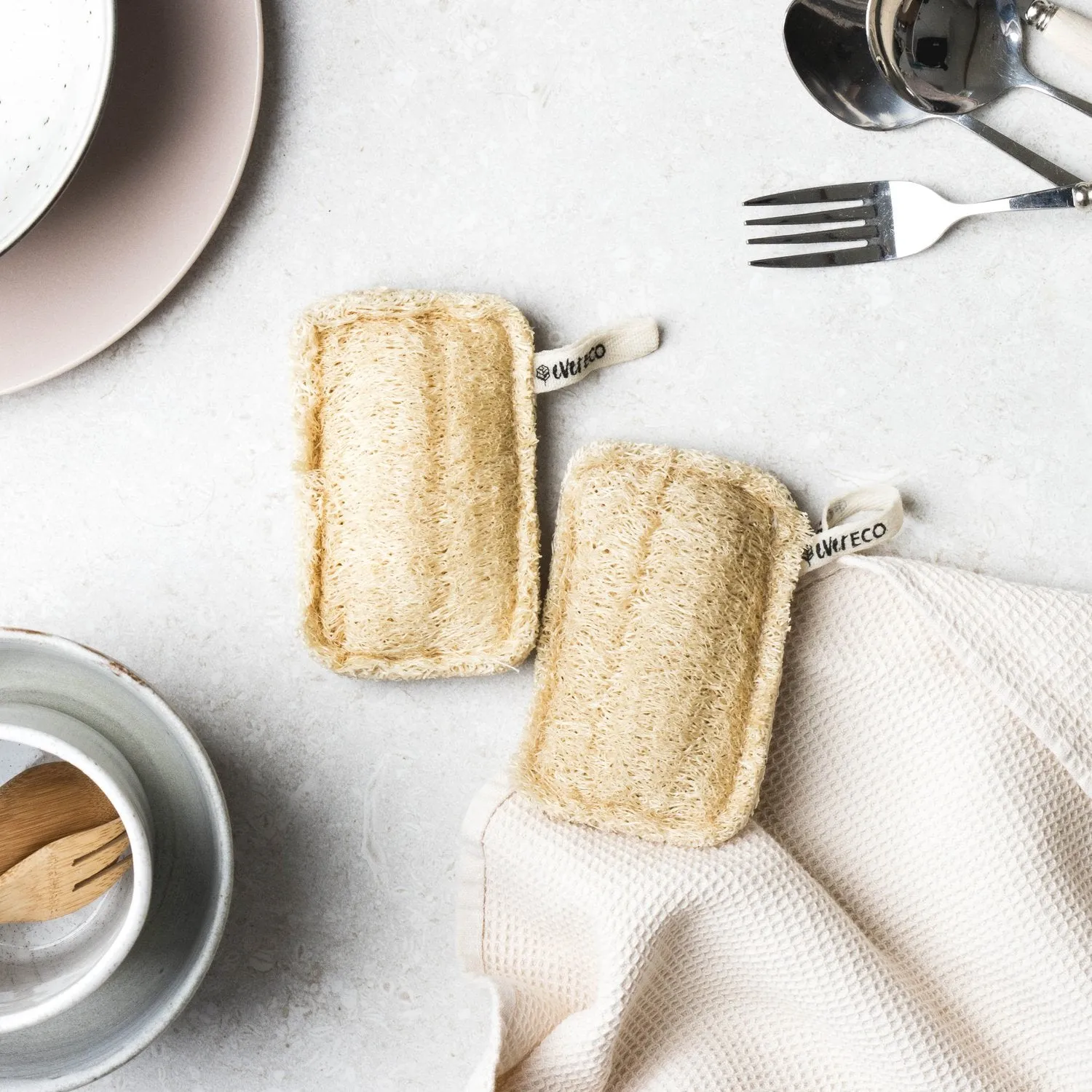 Ever Eco Loofah Dish Sponges Set of 2