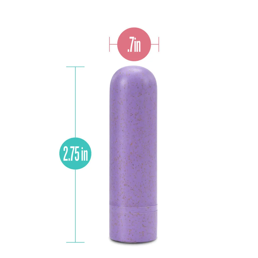 Gaia By Blush® | Eco Rechargeable: Plant-Based 3" Smooth Multispeed Bullet Vibrator in Lilac - Made from Sustainable BioFeel™