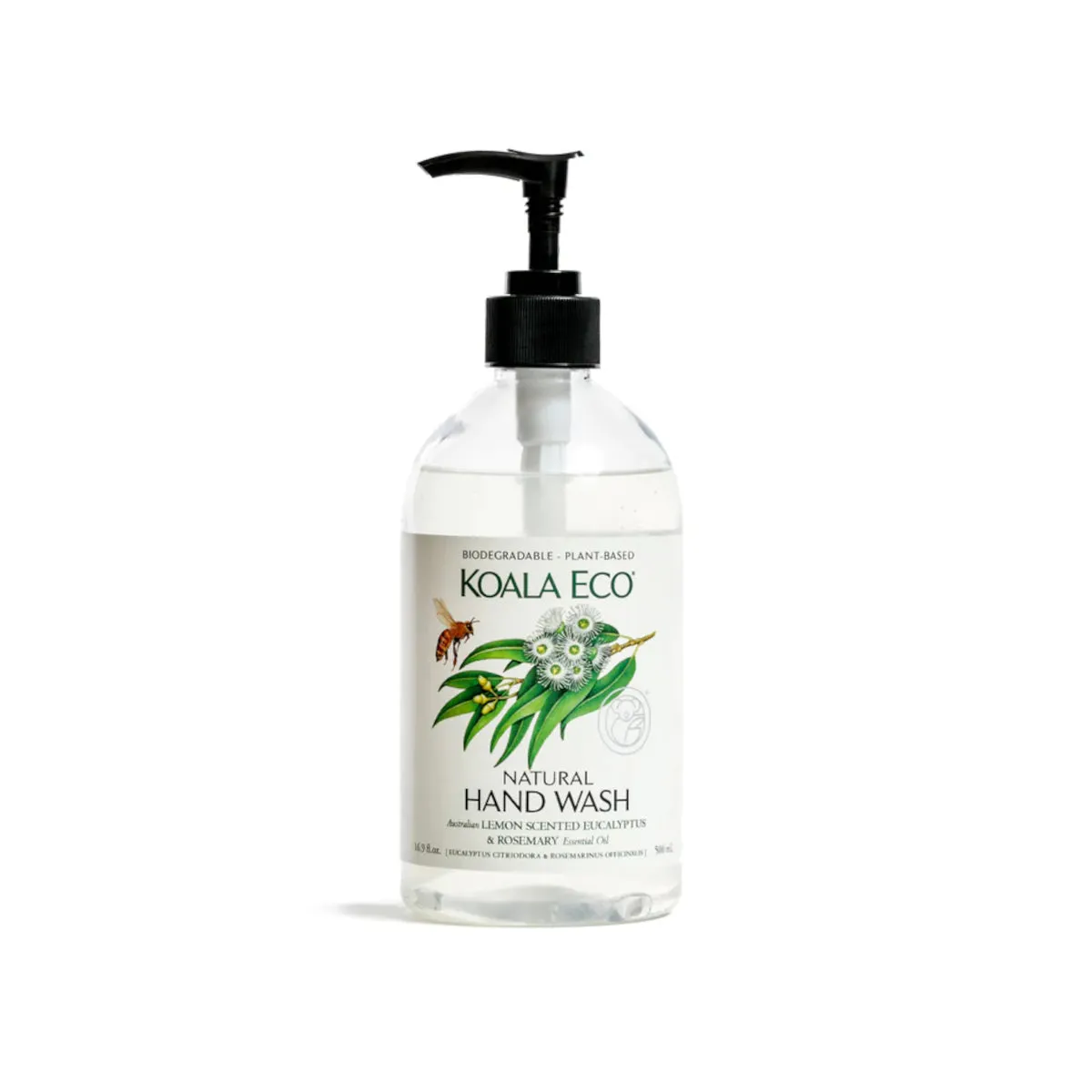 Koala Eco Natural Hand Wash Lemon Scented Eucalyptus & Rosemary 500ml