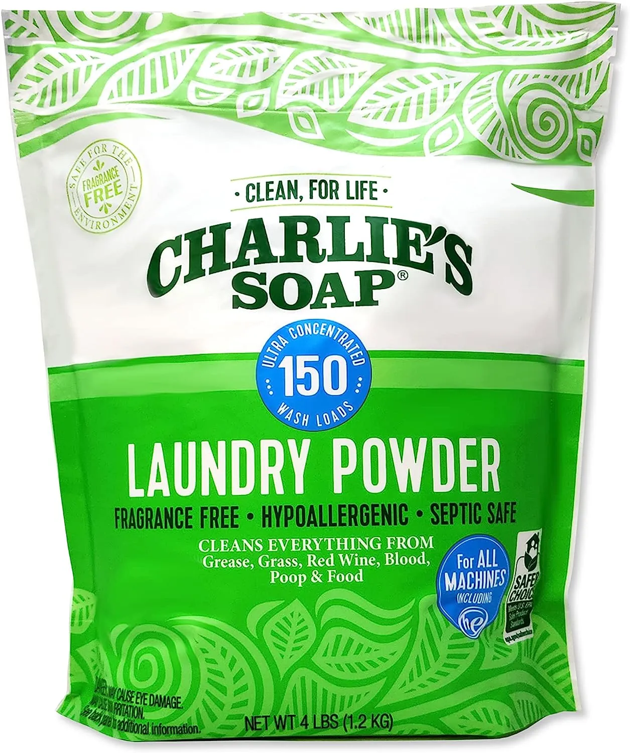 Laundry Powder, Hypoallergenic Deep Cleaning Washing Powder Detergent, Eco-Friendly, Safe, and Effective