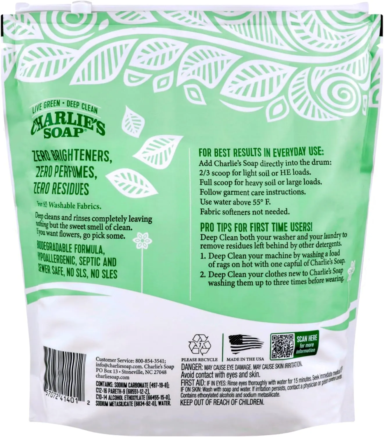 Laundry Powder, Hypoallergenic Deep Cleaning Washing Powder Detergent, Eco-Friendly, Safe, and Effective