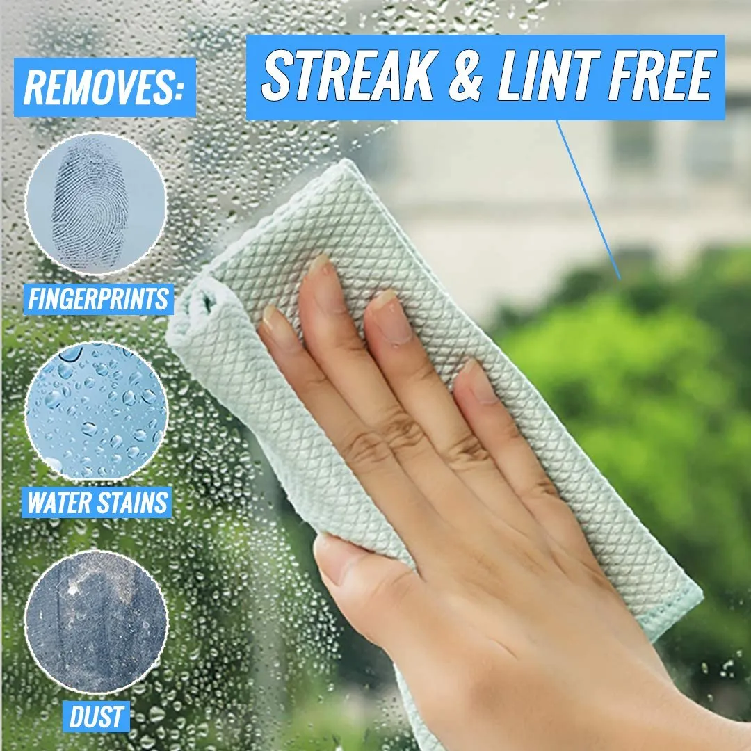 NanoScale Streak-Free Miracle Cleaning Cloths - Reusable