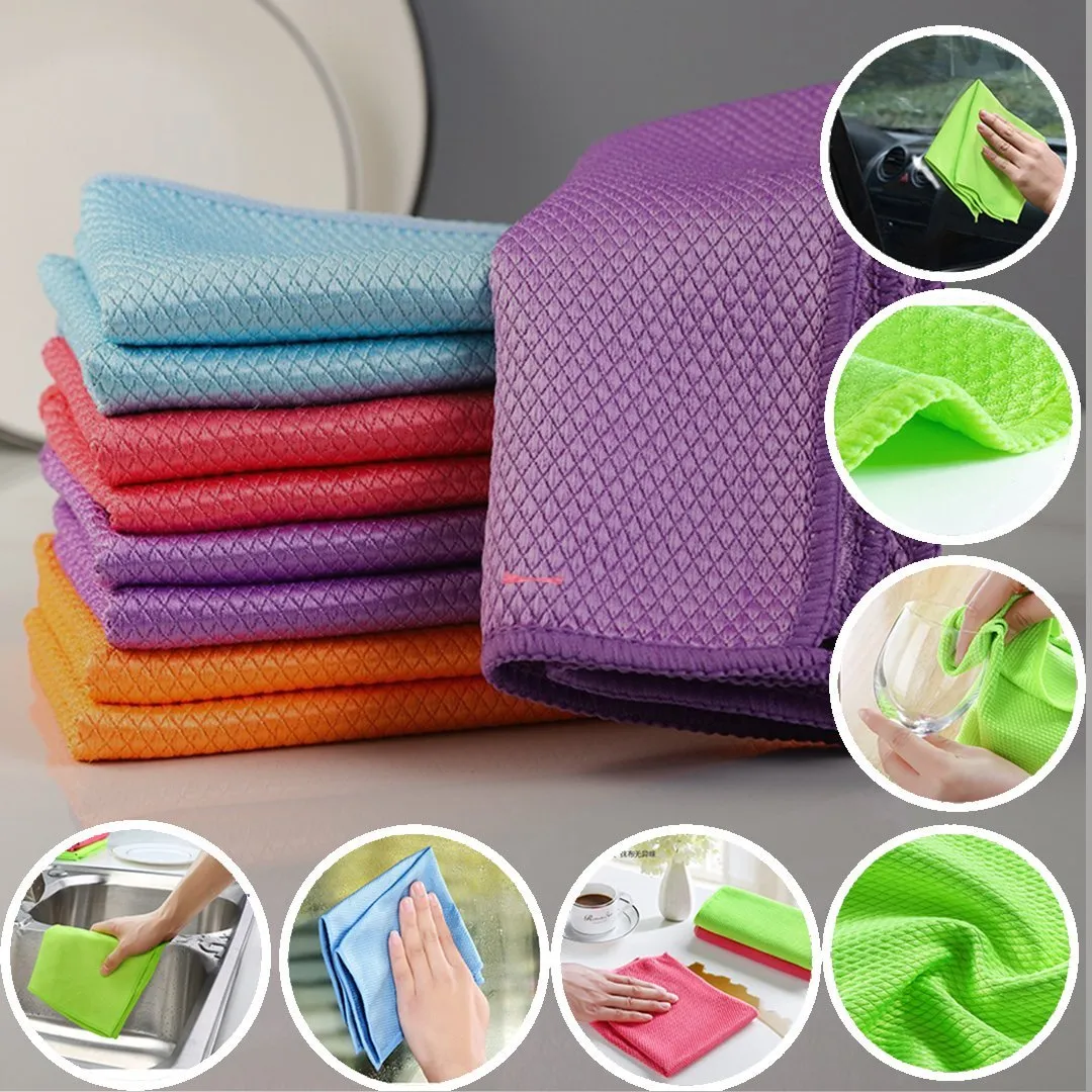 NanoScale Streak-Free Miracle Cleaning Cloths - Reusable