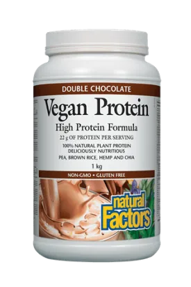 Natural Factors Vegan Protein Double Chocolate 1kg