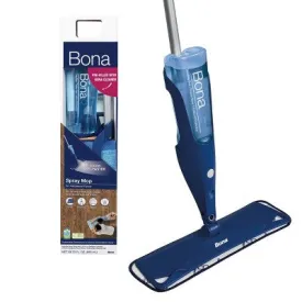 New - Bona Wood Floor Mop Starter Kit - 1 Spray Mop, 1 Reusable Microfiber Mopping Pad, 1 Refillable Wood Floor Cleaner Liquid