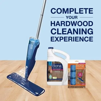 New - Bona Wood Floor Mop Starter Kit - 1 Spray Mop, 1 Reusable Microfiber Mopping Pad, 1 Refillable Wood Floor Cleaner Liquid