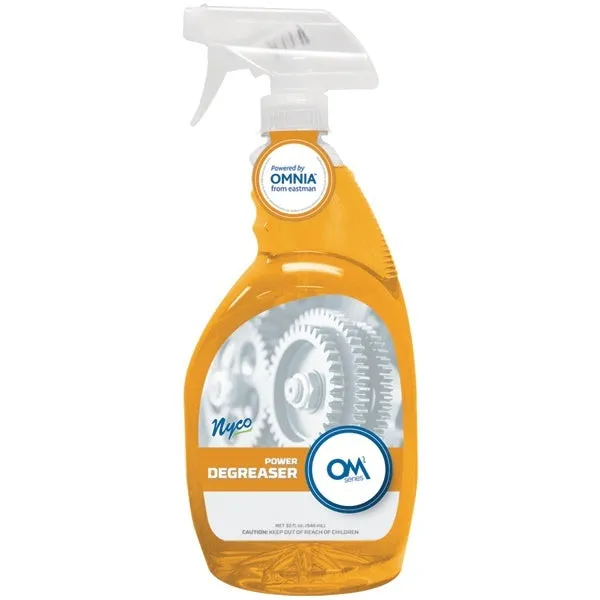 Nyco® OM1 Power Degreaser (32 oz Spray Bottles) - Case of 9