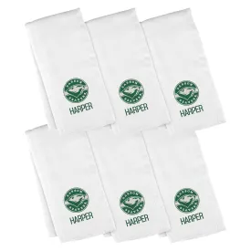 Personalized Babson Beavers 6-Pack Burp Cloths