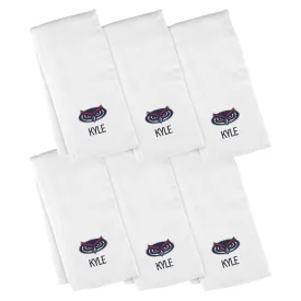 Personalized FAU Owls 6-Pack Burp Cloths