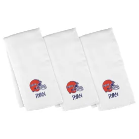 Personalized Florida Gators Helmet 3-Pack Burp Cloths