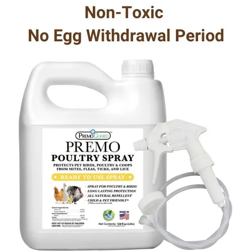 Poultry Spray 128 oz - All Natural Non Toxic - Plant Based All Natural Non-Toxic - By Premo Guard