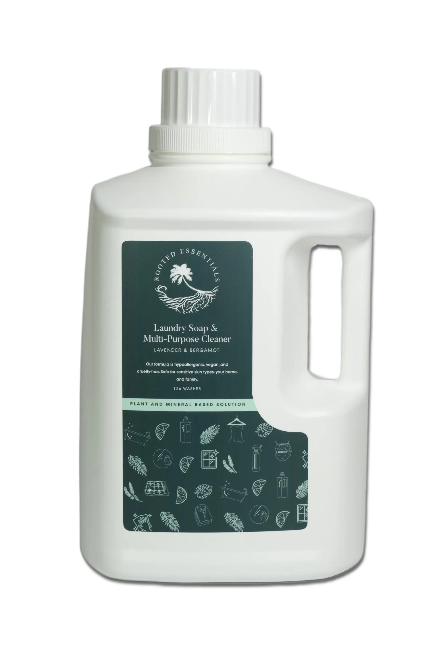 Rooted Essentials Laundry Soap & Multi-Purpose Cleaner, 1 gal