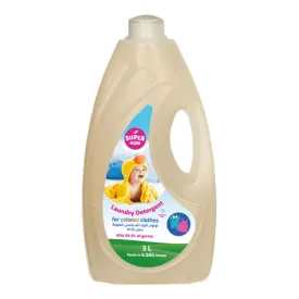 Super Mom Baby Automatic Laundry Detergent For Colored Clothes Antibacterial With No Scent - 3 Liters