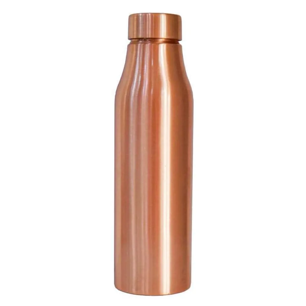 USHA SHRIRAM Pure Copper Water Bottle 1L | Eco-Friendly, Biodegradable & Non-Toxic | Water Bottle For Kids & Adults | Lightweight, Leak-Proof, Durable & Rust-Free Tamba Bottle, 950 Milliliters